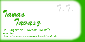 tamas tavasz business card